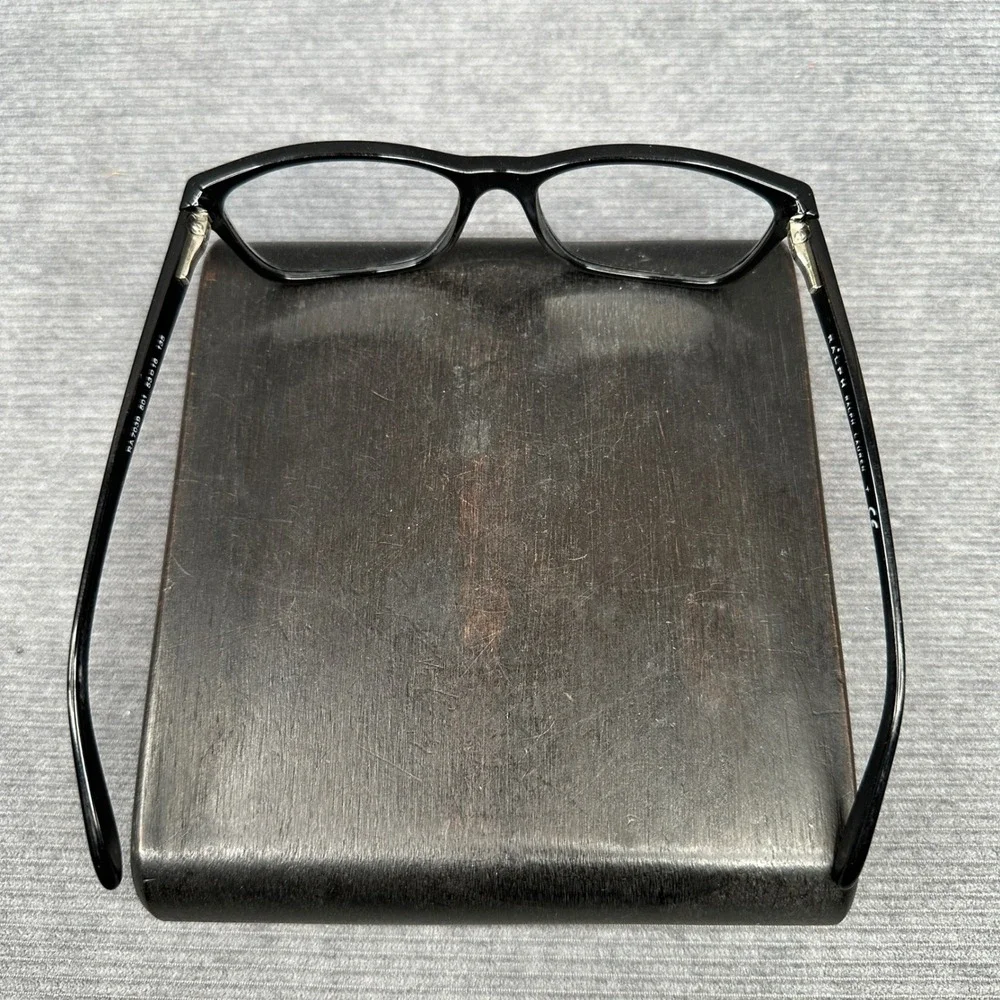 Ralph Ralph Lauren RA7039 501 Black Rectangular Y2K Eyeglasses Frames 53-16-135